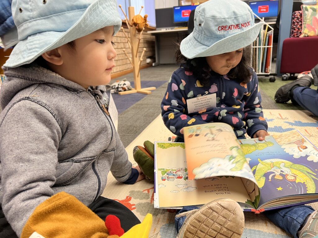 kids reading childcare Glenfield
